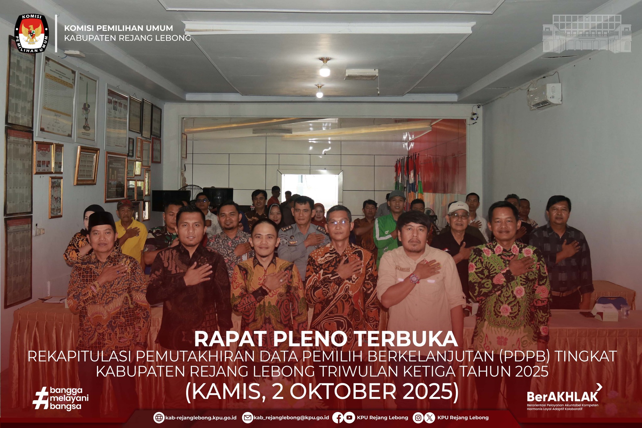 Rapat Pleno Terbuka Rekapitulasi PDPB Triwulan III Tahun 2025