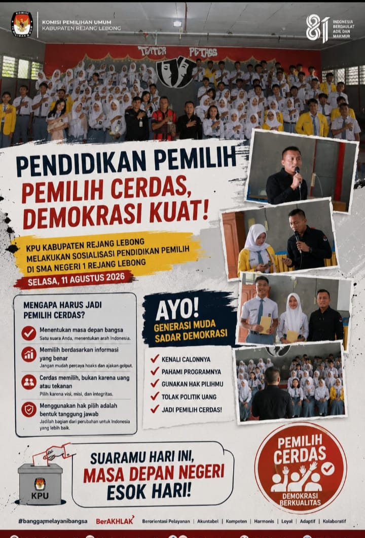 Sosialisasi Pendidikan Pemilih Pemulu  Oleh KPU Rejang Lebong