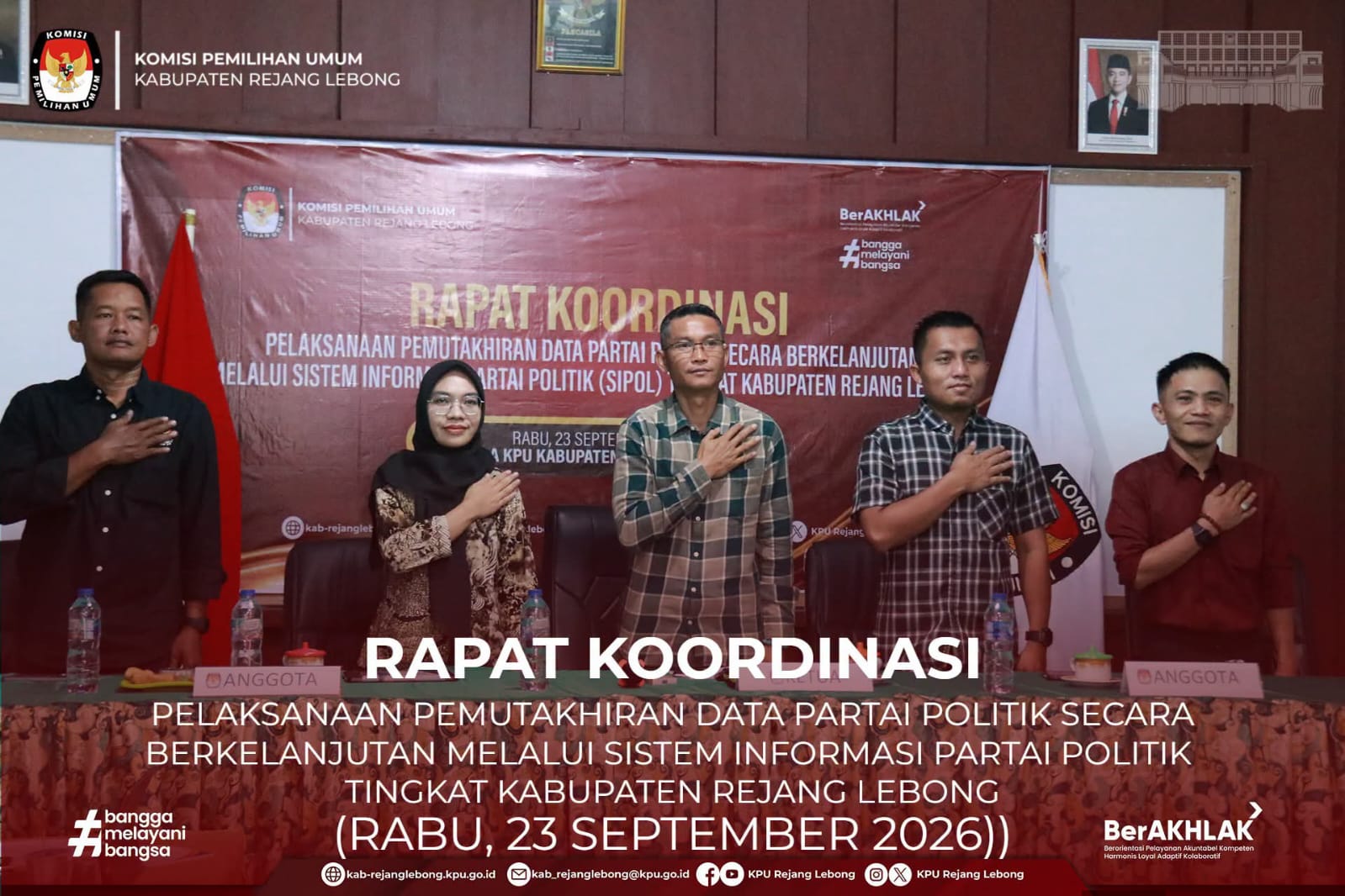 Rakor Pelaksanaan Pemutakhiran Data Partai Politik melalui Sistem Informasi Partai Politik